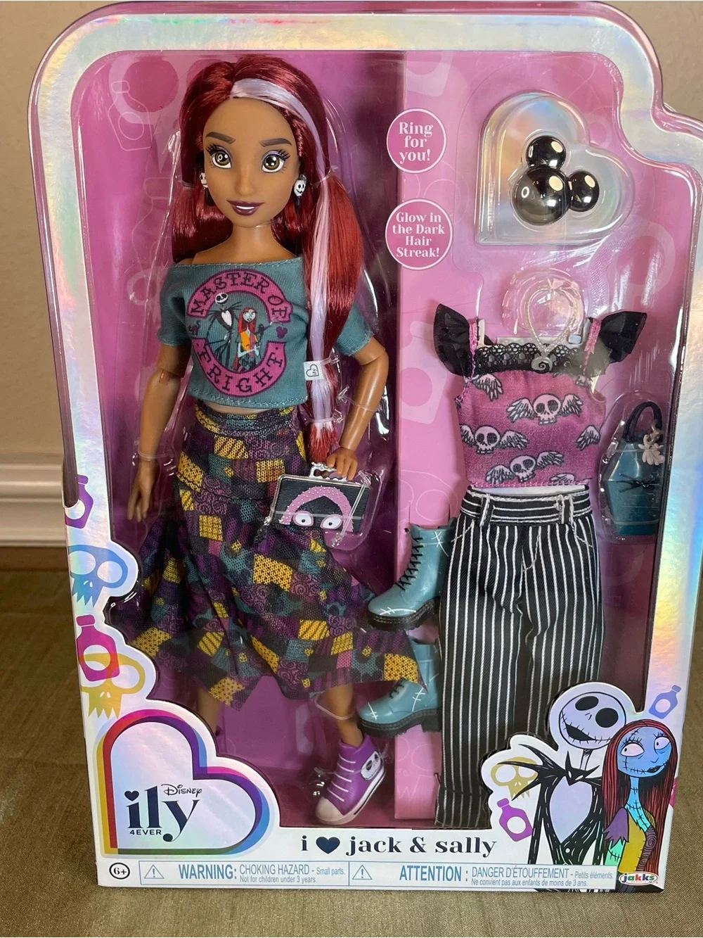 Disney ILY 4 EVER JACK & SALLY Nightmare Before Christmas Doll Outfits NIB Gift